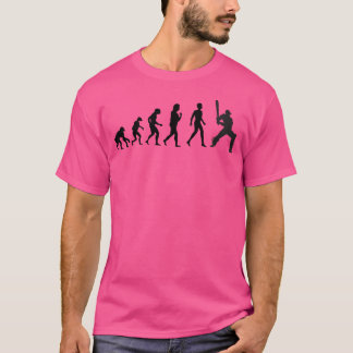 クリケットの歴史おもしろいの進化 Tシャツ