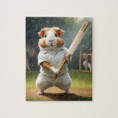 クリケットの熱狂:モルモットの大試合 ジグソーパズル (縦)