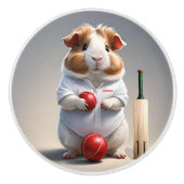 クリケットの熱狂：モルモットの大試合 セラミックノブ (正面)