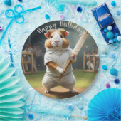 クリケットの熱狂：モルモットの大試合 ペーパープレート (パーティー)