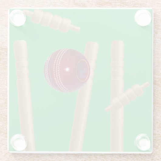 クリケットの球根と切り株 ガラスコースター (裏面)