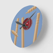 クリケットの球根と切り株 ラウンド壁時計 (傾斜)