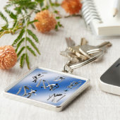 クリケットの試合。 キーホルダー (側面)