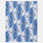 クリケットの試合。 フリースブランケット (正面)