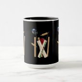 クリケットの試合。 マグカップ (中央)