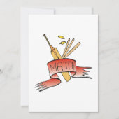 クリケットの試合 招待状 (正面)