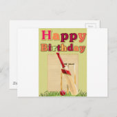 クリケットの誕生日カード ポストカード (正面/裏面)