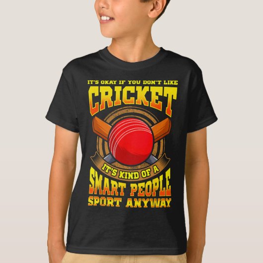 クリケットは賢い人々のスポーツ世界選手権 Tシャツ (正面)