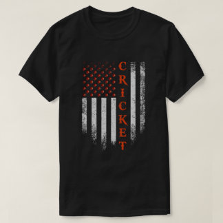クリケットアパレル米国国旗クリケットプレイヤーアメリカン Tシャツ