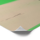 クリケットウィケット – おもしろい Cricket ポスター (角)