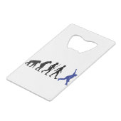 クリケットエーションボウリングをする人、 クリケットの投手バスマン選手のファン クレジットカード栓抜き (正面アングル)