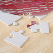 クリケットカスタマイズボールレッド ジグソーパズル (側面)