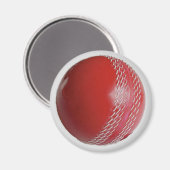 クリケットカスタマイズボールレッド マグネット (正面/裏面)