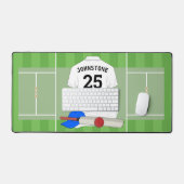 クリケットクラブファン/プレーヤー デスクマット (キーボード&マウス)