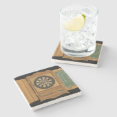 クリケットスコア付きダーツボード ストーンコースター (横)