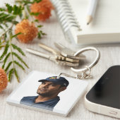 クリケットスターMS Dhoni Tribute キーホルダー (正面右)