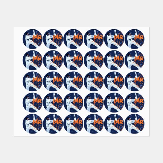 クリケットステッカー2024 ラベル (シート)