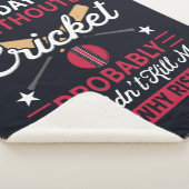 クリケットスポーツのないおもしろい日 シェルパブランケット (3/4)