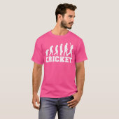 クリケットスポーツ少年クリケット選手 Tシャツ (正面フル)