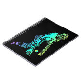 クリケットスポーツ要素クリケットプレイヤー ノートブック (左側)