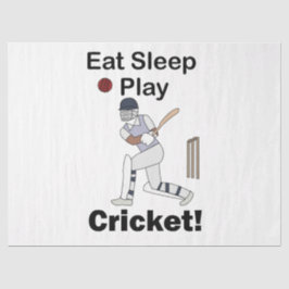 クリケットスポーツ Eat Sleep Play クリケット 薄葉紙