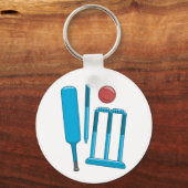 クリケットセットスポーツキーチェーン キーホルダー (正面)