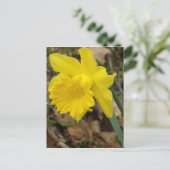 クリケットダイアンイエロー春ヨンクイルズフラワーデザイン ポストカード (スタンド正面)