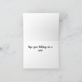 クリケットデザインのクリスマスカード カード (内部)