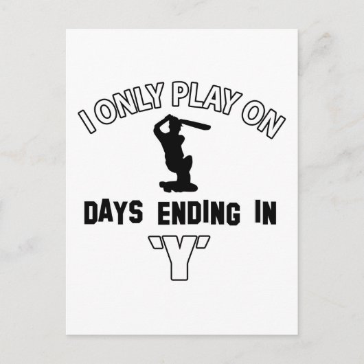 クリケットデザイン ポストカード (正面)