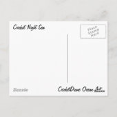 「クリケットナイトシー」クリケットダイアン海アート ポストカード (裏面)