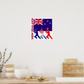 クリケットニュージーランドポスター ポスター (キッチン)