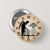 クリケットバッジ 缶バッジ (正面&裏面)