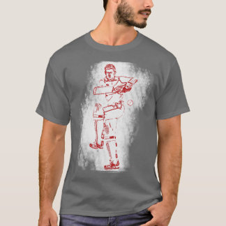 クリケットバットマンアートj5 tシャツ