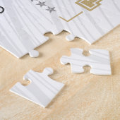 クリケットバットマンヴィンテージ投手の選手コーチ ジグソーパズル (側面)