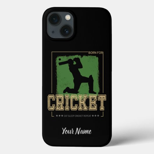 クリケットバットマンヴィンテージ投手の選手コーチ Case-Mate iPhoneケース (裏面)