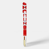 クリケットパターン(の模様が)ある名前をカスタムする Case-Mate iPhoneケース (裏面 / 左)