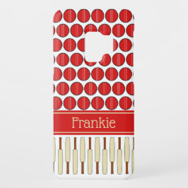 クリケットパターン(の模様が)ある名前をカスタムする iPhone 15ケース