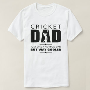 クリケットパパファーザーズデイクリケットカッコいいパパファーザー Tシャツ