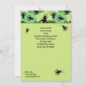 クリケットフローラルパターンファミリーピクニック 招待状 (正面)