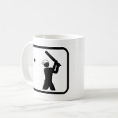 クリケットプレイヤープロ コーヒーマグカップ (正面左)