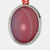 クリケットボールのクリスマスのオーナメント メタルオーナメント (左)