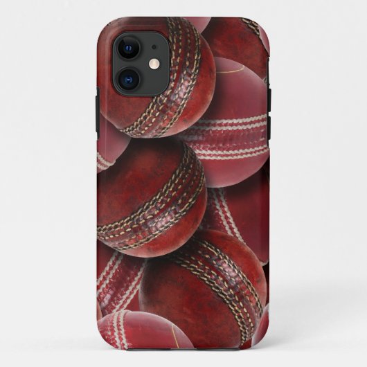 クリケットボールのコラージュ Case-Mate iPhoneケース (裏面)