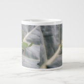 クリケットマクロ（緑） ジャンボコーヒーマグカップ (正面)