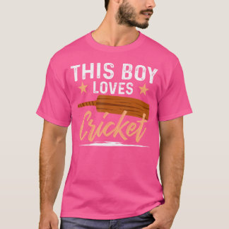 クリケット大好きな少年 Tシャツ