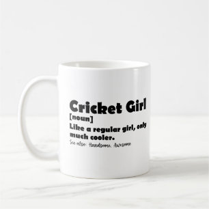 クリケット女子おもしろい定義クリケット愛好家 コーヒーマグカップ