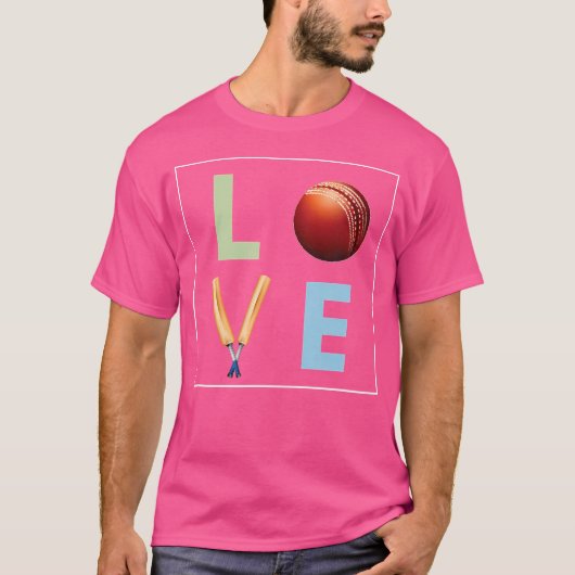 クリケット好きクリケット選手クおもしろいリック Tシャツ (正面)