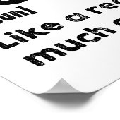 クリケット少年おもしろい辞書の定義 ポスター (角)