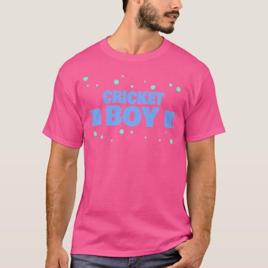 クリケット少年クリケット選手 Tシャツ (正面)