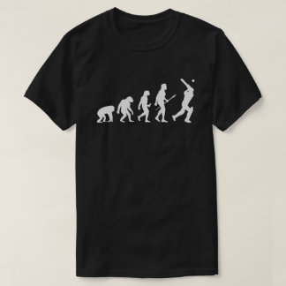クリケット愛好家の歴史クリケットのギフト進化 Tシャツ