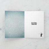 クリケット愛好家 – モダンスポーツをテーマにした男性誕生日 カード (内部)